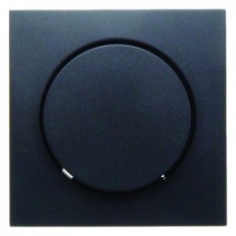 11371606 Центральная панель с регулирующей кнопкой для поворотного диммера цвет: антрацит, матовый B.1/B.3/B.7 Glas Berker