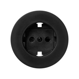 88041-68 Накладка с защитными шторками на розетку двухполюсную c заземляющим контактом, винтовое соединение,