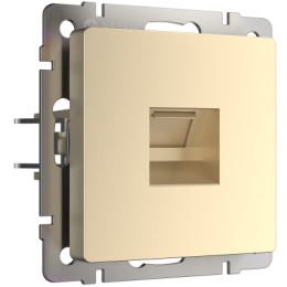 WL11-RJ-11 Телефонная розетка  RJ-11 (шампань) Antik Werkel a040909