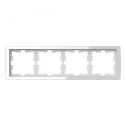MTN4040-6520 Рамка D-Life Белый кристалл 4-постовая Merten