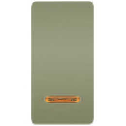 FD04313GO Клавиша узкая с подсветкой, цвет green olive FEDE