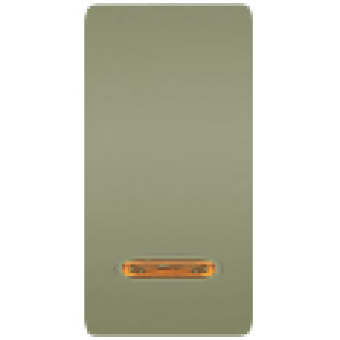 FD04313GO Клавиша узкая с подсветкой, цвет green olive FEDE