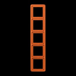 CD585WUO Рамка CD Ударопрочная Оранжевый 5-постовая Jung