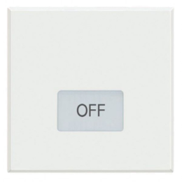 HD4921M2LN Axolute Клавиши с подсвечиваемыми символами для выключатель в дизайне AXIAL - 2 модуля, OFF Bticino