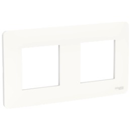 NU200418 Рамка Unica Studio Белый 2-постовая Schneider Electric