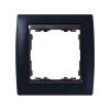 82812-32 Рамка декоративная, 1 пост, Simon 82, графит-графит