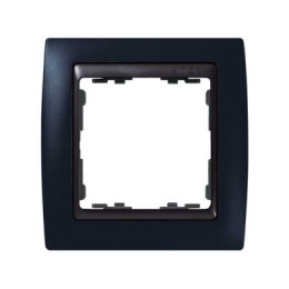 82812-32 Рамка декоративная, 1 пост, Simon 82, графит-графит