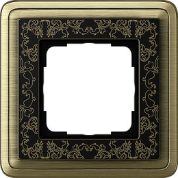 0211662 Рамка Classix Art Бронза / Черный 1-постовая Gira