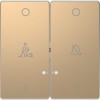 MTN3429-6051 D-life клавиша 2-ная, линзой led, символ: звонок/горничная, шампань Merten