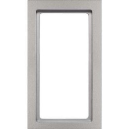 13096094 Рамка с большим вырезом Q.3 Алюминий с эффектом бархата 2-постовая Berker