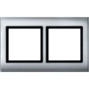 MTN400260 Рамка Aquadesign Алюминий 2-постовая Merten