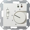 039403 Терморегулятор с подогревом пола белый глянец Белый Gira