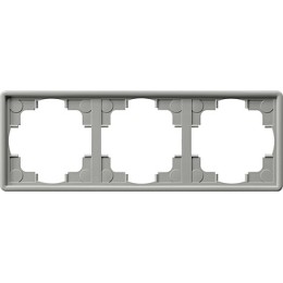 021342 Рамка S-color Серый 3-постовая Gira