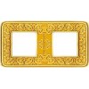 FD01372OP Рамка Emporio Gold White Patina 2-постовая Fede