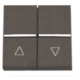 N2244.1 AN Механизм выключателя жалюзи клавишный, с фиксацией, 2-модульный, серия Zenit, цвет антрацит, ABB