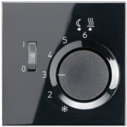 FTRLS231SW LS 990 Черный Регулятор теплого пола, 10(4)А Jung LS серия