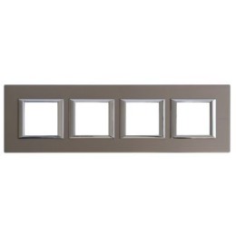 HA4802M4HBR Рамка Axolute Квадрат Бронза 2+2+2+2 модуля Bticino