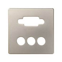 8200092-034 Накладка для коннектора VGA HD15, "мама" + 3RCA, S82, S82N, S82, шампань Simon