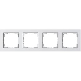 021429 Рамка E2 Белый глянец 4-постовая Gira