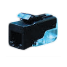 FD-T3-B Розетка телефонная 6-ти контактная для коннектора RJ-11 CAT3, цвет Белый FEDE