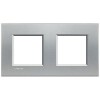 LNA4802M2TE Рамка LivingLight Квадрат Алюминий 2+2 модуля Bticino