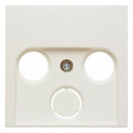 12038982 Центральная панель для антенной розетки 2 и 3 отверстия цвет: белый, с блеском S.1 Berker