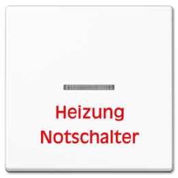 A590HWW 1-ая клавиша с надписью, бел Jung A серия