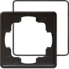025147 Рамка с уплотнительной вставкой S-color Черный 1-постовая Gira