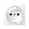 73041-60 Накладка со шторками на розетку с заземлением, Simon 73 Loft, белый