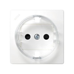 73041-60 Накладка со шторками на розетку с заземлением, Simon 73 Loft, белый