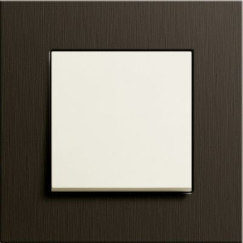 0211127 Рамка Esprit Коричневый / Алюминий 1-постовая Gira