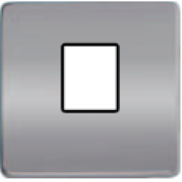 FD04317CB-M Монтажная плата для 1-го инф. разъема RJ-45 черный, цвет Bright Chrome FEDE