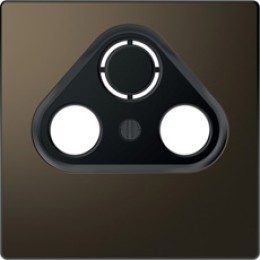 MTN4123-6052 D-life центральная накладка tv розетки, 2/3 отверстий, мокко Merten