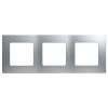 672553 Рамка Etika Алюминий 3-постовая Legrand