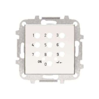 8553.5 BL Накладка для механизма электронного выключателя с кодовой клавиатурой 8153.5, серия SKY, цвет белый, ABB