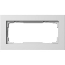 1002201 Рамка без перегородки E22 Белый 2-постовая Gira