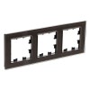 ATN320603 Рамка тройная Schneider Electric Atlasdesign Nature, мокко стекло