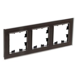 ATN320603 Рамка тройная Schneider Electric Atlasdesign Nature, мокко стекло