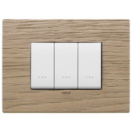 22653.31 Рамка Eikon EXE Дуб 3-модульная Vimar