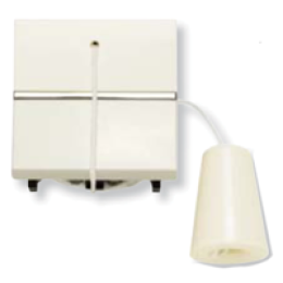 N2248 BL Механизм кнопки со шнурком, 2-модульный, серия Zenit, цвет альпийский белый, ABB