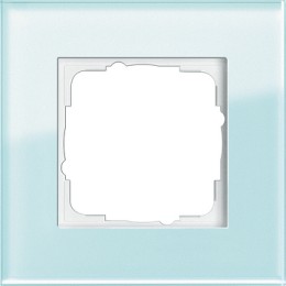 021118 Рамка Esprit Салотовое стекло 1-постовая Gira