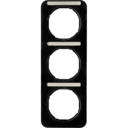 10132125 Рамка R.1 Черный 3-постовая Berker