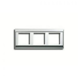 AP583ALWW Рамка A Plus Алюминий / Белый 3-постовая Jung