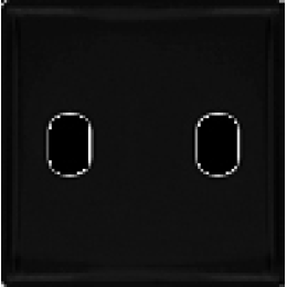 FD04321-M Монтаж. плата для выключателя тумблерного типа с 2 коннекторами, цвет черный пластик FEDE