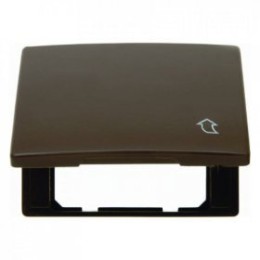 11540001 Промежуточная рамка с откидной крышкой, плоская цвет: коричневый, с блеском Arsys Berker