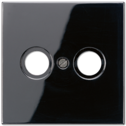 LS990TVSW LS 990 Черный Накладка TV-FM розетки Jung LS серия