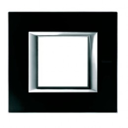HA4802XS Рамка Axolute Квадрат Антрацит 2-модульная Bticino