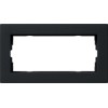 1002095 Рамка установочная для монтажа заподлицо E2 Черный матовый 2-постовая Gira