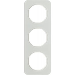 10132109 Рамка R.1 Полярная белизна, стекло 3-постовая Berker