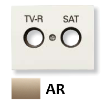 8450.1 AR Накладка для TV-R-SAT розетки, серия OLAS, цвет песочный, ABB
